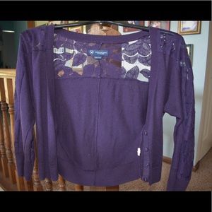 American Eagle laced cardigan